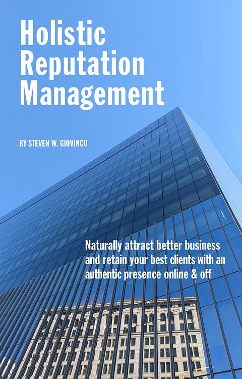 Holistic Reputation Management Ebook Cover, Recover Reputation