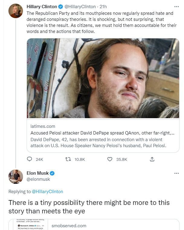 Elon Musk Tweet Screeenshot5 Ways Twitter Can Damage Your Online Reputation