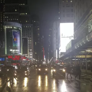 what is ai reputation management: recent real world examples, urban street dystopian scene night, by recover reputation